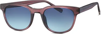 Tom Tailor Sonnenbrille TOM TAILOR Modell 676018, Damen, rot transparent, leicht transparent, Sonnenbrillen Sonnenbrille, Form Karree/Soft, Logoschriftzug auf B&uuml;