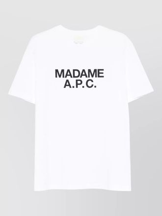 A.P.C. logo print cotton t-shirt
