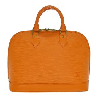 Louis Vuitton Alma Epi Leather Orange Leather Handbag (Pre-Owned)