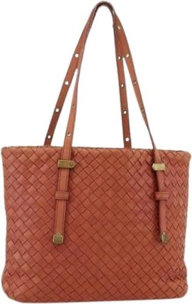 Bottega Veneta Pre-owned Tote Bags, female, Orange, Size: ONE SIZE Pre-owned Tote Bag