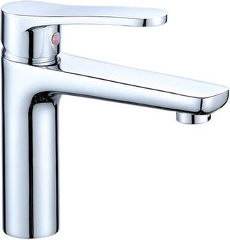OEM Mitigeur Lavabo - Laiton - Finition Chrom&eacute;e - Cartouche C&eacute;ramique 40 Mm - Monotrou Chaud Froid - Salle De Bain &Eacute;vier - 1 Pi&egrave;ce