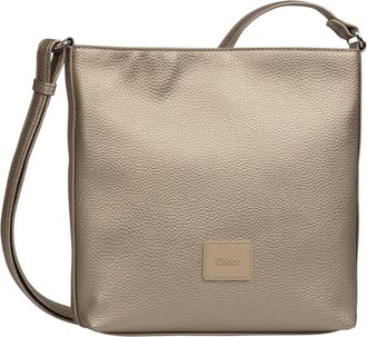 Gabor Umh&auml;ngetasche GABOR Elfie, Damen, Gr. B/H/T: 24,5cm x 23,5cm x 6cm, rosa (goldfarben), Lederimitat, clean, gepflegt, unifarben, Taschen Umh&auml;ngetasche,