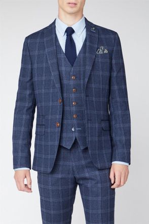 Antique Rogue Overcheck Suit Jacket