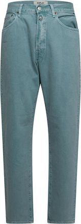 Replay Mens 9zero1 Straight-Fit Jeans in Green Cotton - Size 33W/34L
