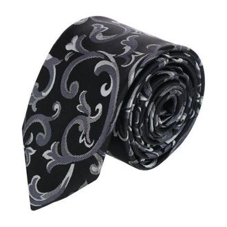 Trafalgar Store Christian the Romantic Brocade Silk Necktie in Silver at Nordstrom