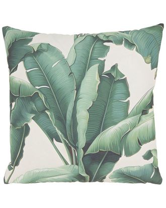 Saro Lifestyle Banana Leaf Outdoor Pillow