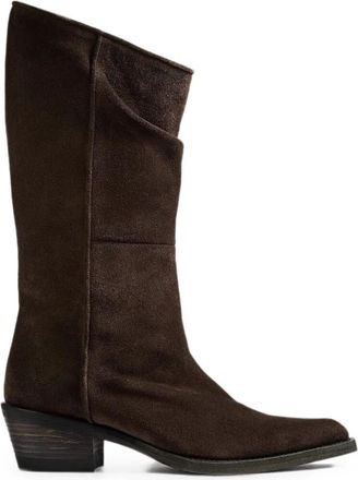 Khaite Boots Leather Brown Clive