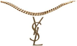 Saint Laurent Pre-owned Chain Shoulder Bag - Dames - Vintage Schoudertas - Grijs - ONE Size - Vintage
