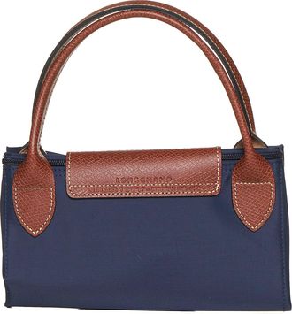 Longchamp Womens Handbag Le Pliage Medium Blue Polyamide Handbags Hand Bags