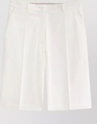 Dior shorts tailored cut belt loops back pocket