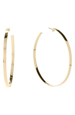 Lana Jewelry 14K Gold 80mm Flat Vanity Hoops in Yellow Gold at Nordstrom