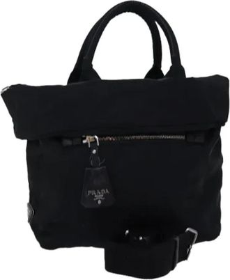 Prada Pre-owned Nylon prada-bags - Dames - Vintage Handtas - Zwart - ONE Size - Nylon - Vintage