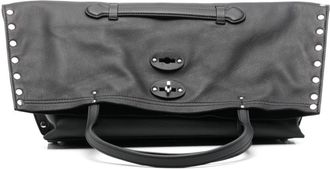 Zanellato Black Dotta Centauro Small Tote Bag