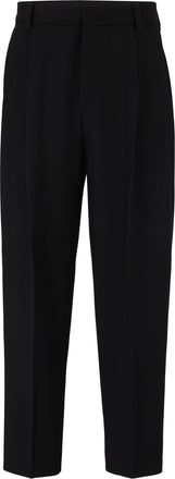HUGO BOSS Hugo Mens Harly23x Solid Patterned Straight Chinos in Black - Size 32W/32L