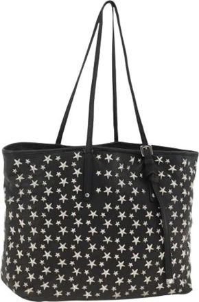 Jimmy Choo London Pre-owned Tote Bag - Dames - Vintage Shopper - Zwart - ONE Size - Leer - Vintage