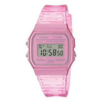 Casio Waterproof Sports Pink Digital F-91WS-4
