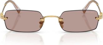 Miu Miu Sunglasses Mub50 S 5 Ak20 I Gold/Light Purple Brown Women