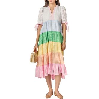 English Factory Stripe Midi Dress in Multi at Nordstrom, Size X-Small