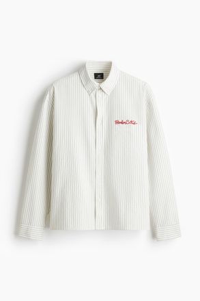 H&M Oxford-Hemd in Loose Fit - Weiss/Harbor City
