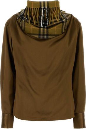 Burberry Biscuit satin blouse