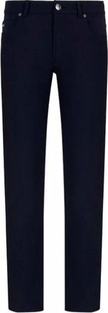 Emporio Armani Heren, Broeken, Blauw, Maat: W32 Leer