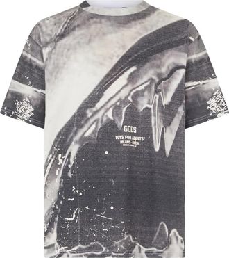 GCDS Morso Oversized T-Shirt - Heren - T-shirts - Veelkleurig - M - Katoen - Tops