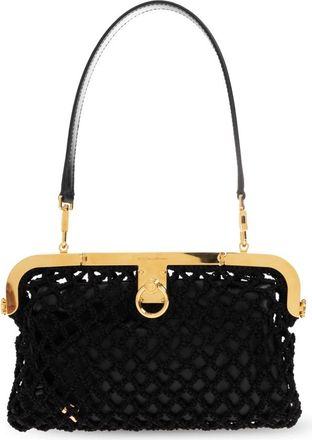 Dolce & Gabbana Amanda Schoudertas - Dames - Schoudertassen - Zwart - ONE Size - Leer - Tassen