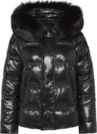 Peuterey Takan Mid Fur - Dames - Gewatteerde jassen - Zwart - 2XS - Polyester - Jassen