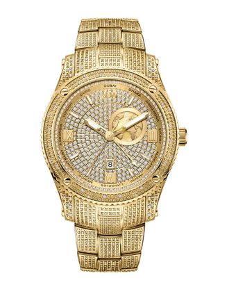 JBW Jbw Mens Jet Setter Gmt Diamond Watch