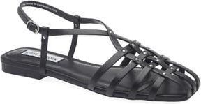 Steve Madden Riverr Slingback Sandal in Black Leather at Nordstrom Rack, Size 9.5