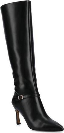 Journee Collection Elara Tall Boot in Black at Nordstrom Rack, Size 7.5 Regular Calf