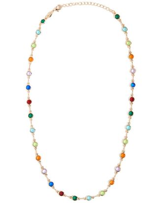 Liv Oliver 18K Plated 18.75 Ct. Tw. Quartz Necklace