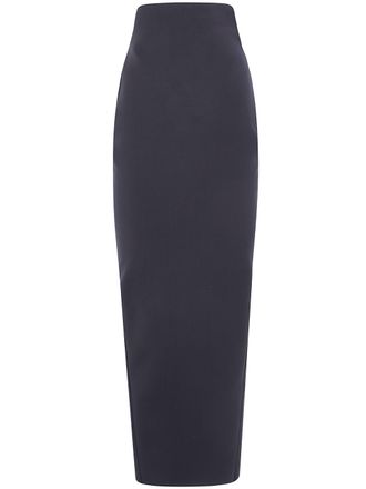 Rick Owens Skirt Wool Black Dirt Pillar