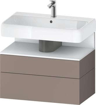 Duravit Duravit - Qatego Mueble Bajo Lavabo, 1 Extra&iacute;ble Y 1 Caj&oacute;n