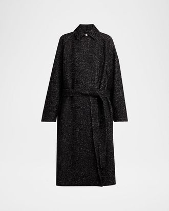 The Row Macaria Belted Wool Oversized Coat