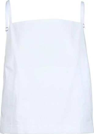 Sportmax Top - Dames - Tops zonder mouwen - Wit - M - Katoen - Tops