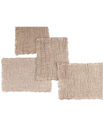 Amity Home Set Of 4 Trawick Linen Placemats