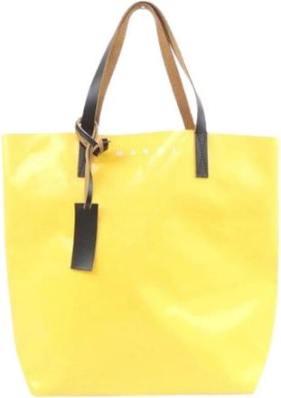 Marni Pre-owned Tote Bags, female, Yellow, Size: ONE SIZE Pre-owned Fabric Tote Bag