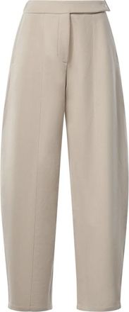 Sportmax Spxhobby Wijde Broek - Dames - Broeken - Beige - Maat: XS Katoen