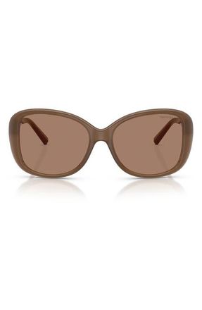 Tiffany & Co. 56mm Pillow Sunglasses in Opal Smoky Quartz /Brown at Nordstrom