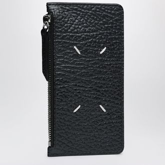 Maison Margiela Black Four Stitches long card holder