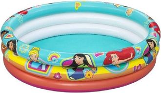 Trade Shop Trade Shop - Piscina Gonfiabile 3 Anelli Princess 122x25cm Per Bambini Giardino Estate 91099