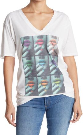 Go Couture Deep V-Neck Boyfriend Tee in Ultimate Gray at Nordstrom Rack, Size X-Large