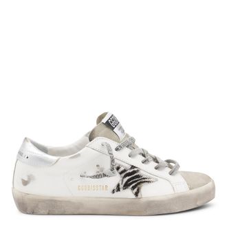 Golden Goose Sneakers White/White Black Zebra/Silver