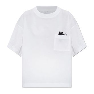 Paul Smith T-Shirts, female, White, Size: M T-Shirt With Pocket