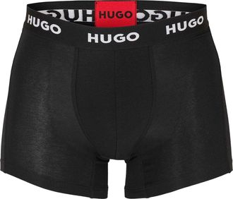 HUGO BOSS Hugo Boxershorts voor heren met nauwsluitende pasvorm (set van 3) (Zwart)