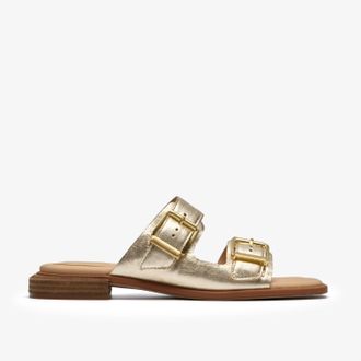 Clarks Ariany Bay Gold Leather