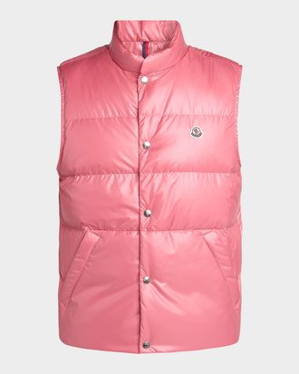 Moncler Men & apos;s Restigo Snap-Front Quilted Vest