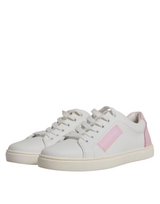 Dolce & Gabbana Calf Leather Low-Top Sneaker - White