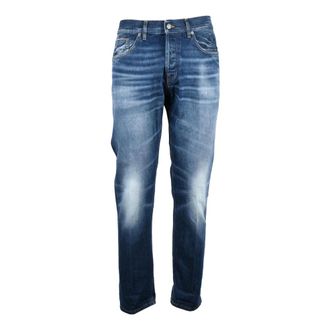 Dondup Heren, Jeans, Blauw, Maat: W40 Katoen
